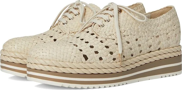 La Canadienne Pabel Women's Flat Shoes White : 8.5 B - Medium, Leather