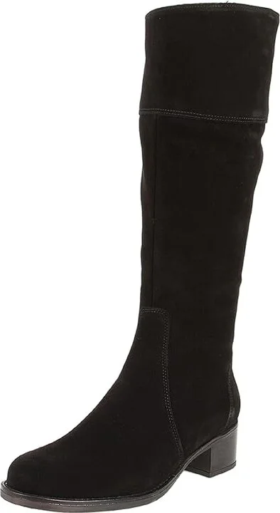 La Canadienne Passion Women's Waterproof Boots Black Suede : 6 WW (EE), Leather - Image 2
