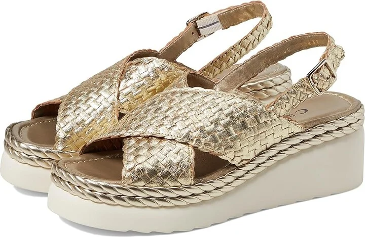 La Canadienne Patch Women's Shoes Platinum Leather : EU 37 (US Women's 6-6.5) M (B)
