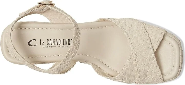 La Canadienne Pico Women's Sandals White : 5.5 B - Medium, Leather - Image 2