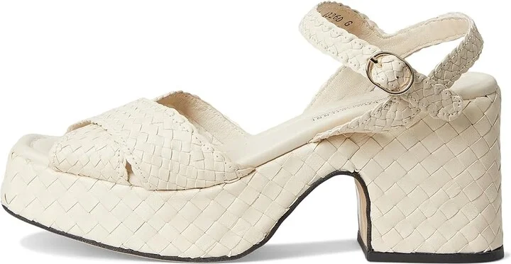 La Canadienne Pico Women's Sandals White : 5.5 B - Medium, Leather - Image 6