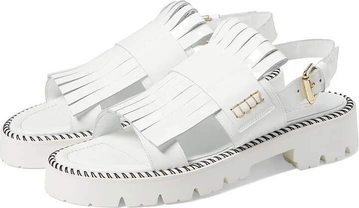 La Canadienne Raisasling Women's Toe Open Shoes White Patent : EU 35.5 (US Women's 4.5-5) M (B), Leather