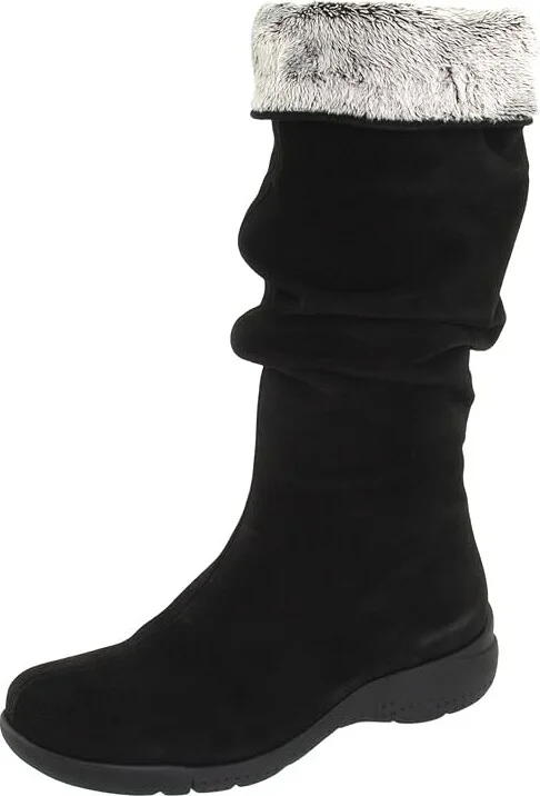 La Canadienne Trevis Women's Pull-on Boots Black Suede : 7 M (B) - Image 2