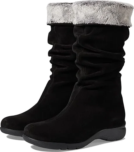 La Canadienne Trevis Women's Pull-on Boots Black Suede : 7 M (B)
