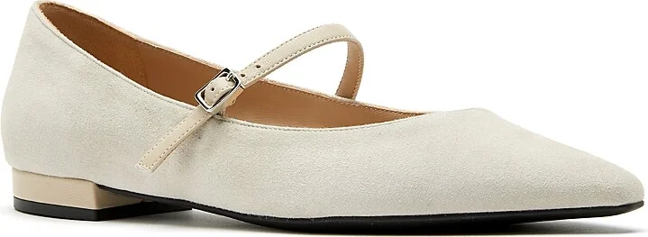 La Canadienne Women's Fritz Suede Leather Ballet Flats