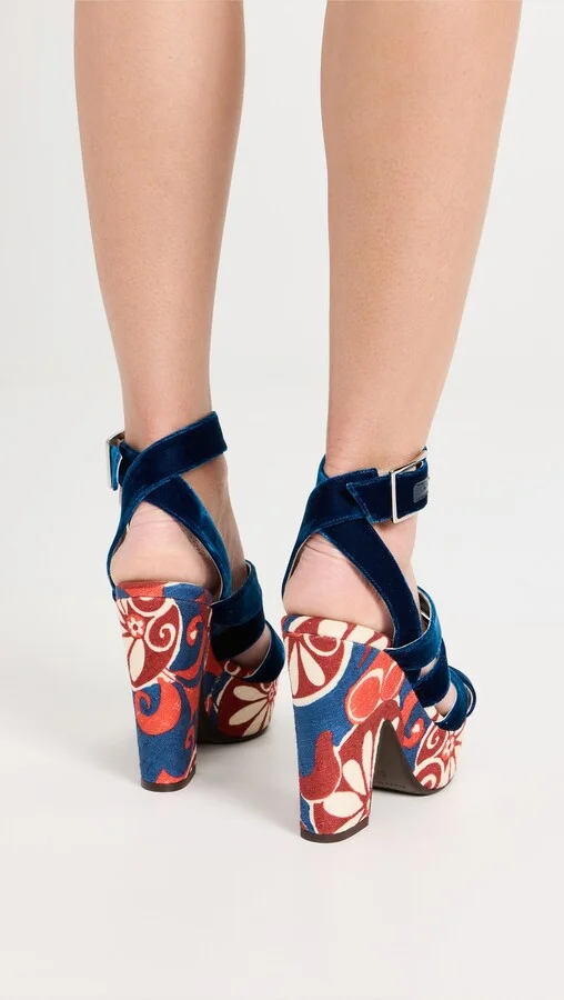 La Double J Medal Wedge Sandals - Image 2