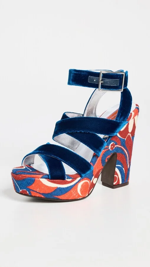 La Double J Medal Wedge Sandals - Image 4