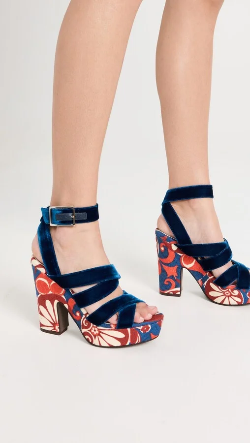 La Double J Medal Wedge Sandals - Image 5