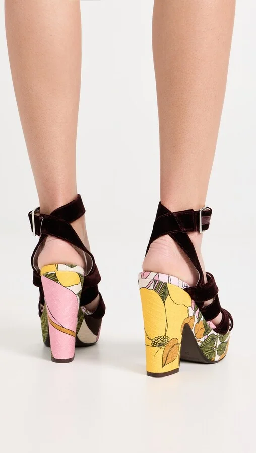 La Double J Medal Wedge Sandals - Image 5