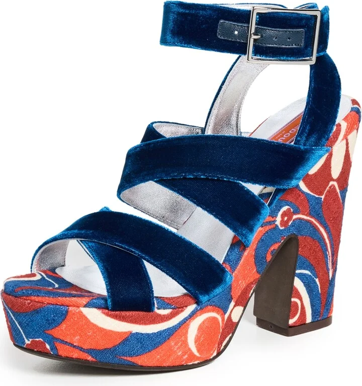 La Double J Medal Wedge Sandals