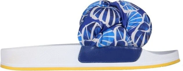 La Doublej Printed Braided Flat Sandals