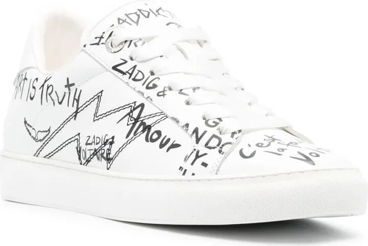 La Flash graffiti-print sneakers - Image 2