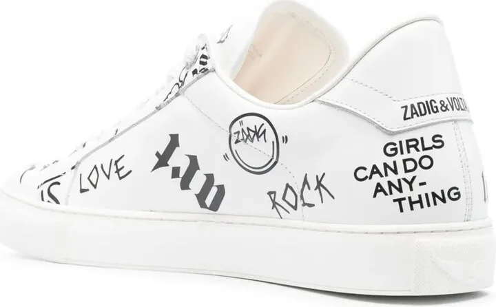 La Flash graffiti-print sneakers - Image 3