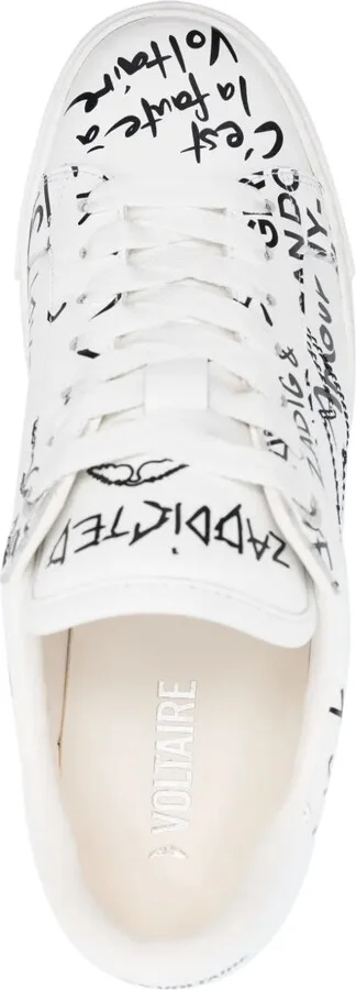 La Flash graffiti-print sneakers - Image 4