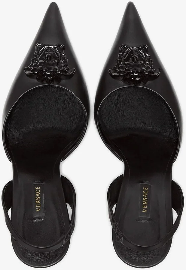 La Medusa 105 Slingback Pumps in Calf Leather - Image 2