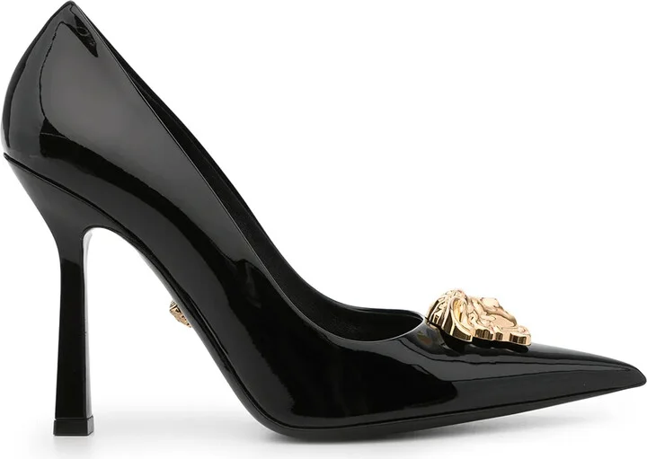 La Medusa 105mm patent-leather pumps
