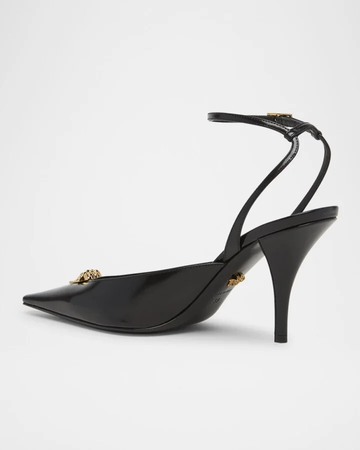 La Medusa Calfskin Leather Pumps - Image 2