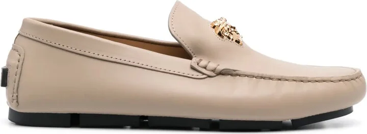 La Medusa leather loafers