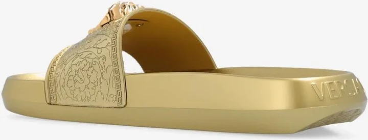 La Medusa Metallic Rubber Slides - Image 3