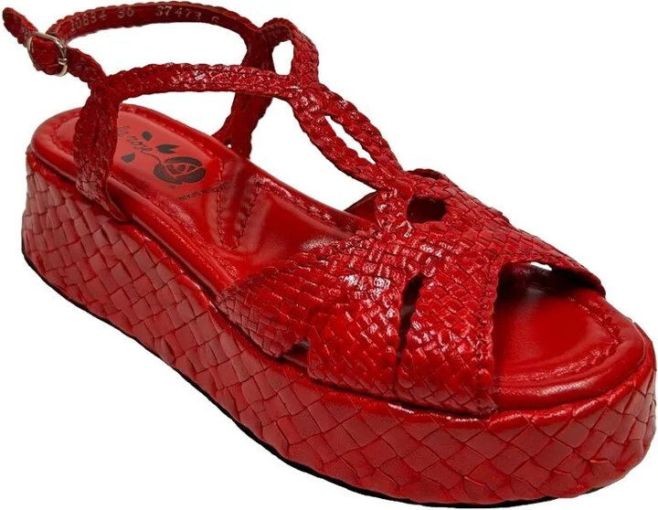 La Rose Maui Platform Wooden Sandal - Image 2