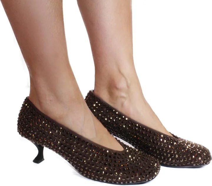 La Rose Pumps Crystal Brown - Image 6