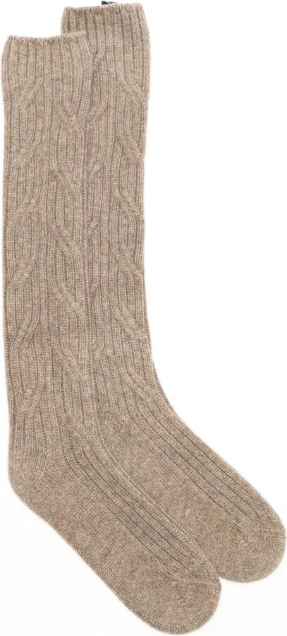 La Rose Socks Brown