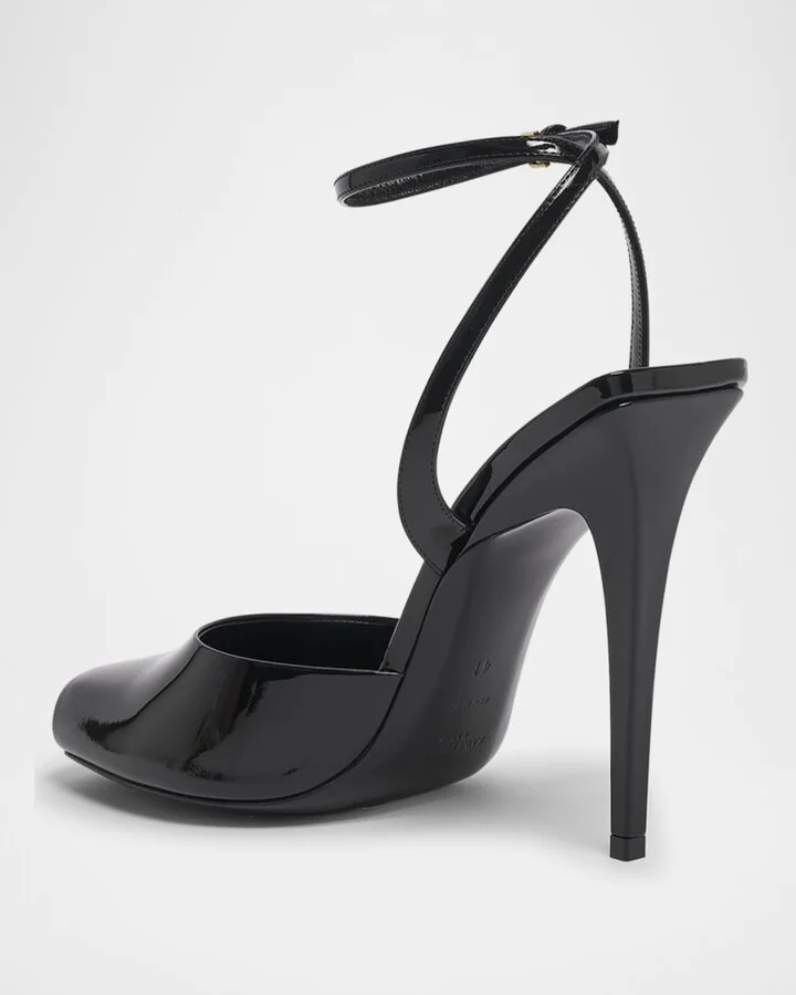 La Scandale Patent Ankle-Strap Sandals - Image 2
