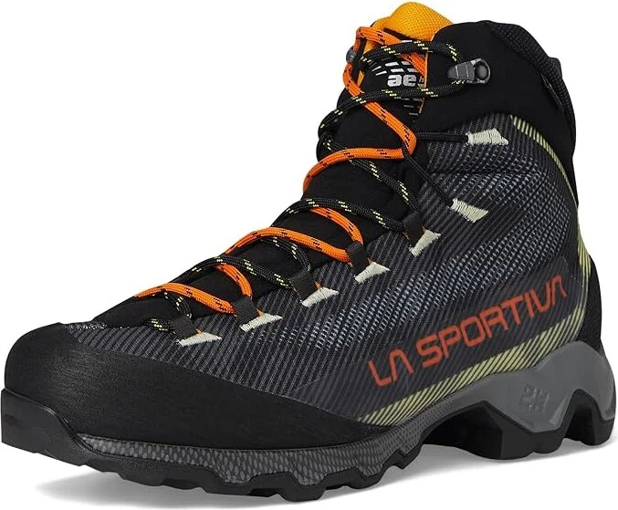 La Sportiva Aequilibrium Hike GTX Men's Hiking Boots Carbon/Papaya 1 : EU 46 (US Men's 12.5) D - Medium, Textile - Image 5