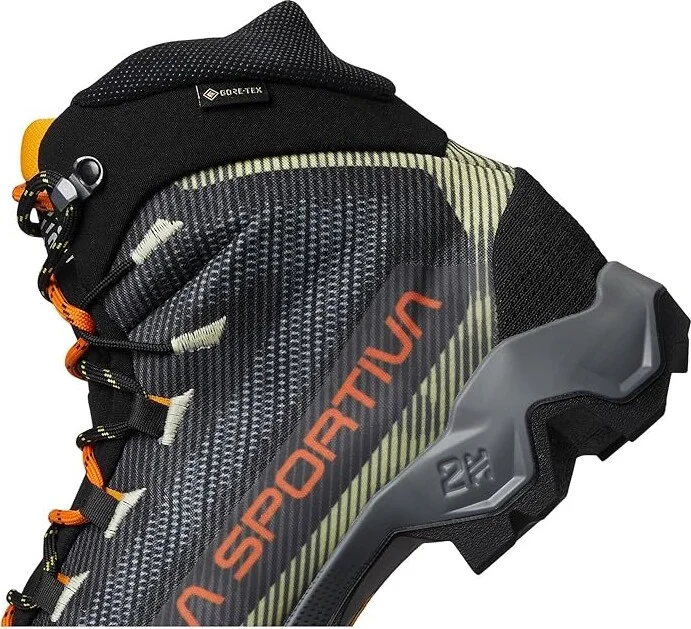 La Sportiva Aequilibrium Hike GTX Men's Hiking Boots Carbon/Papaya 1 : EU 46 (US Men's 12.5) D - Medium, Textile - Image 7