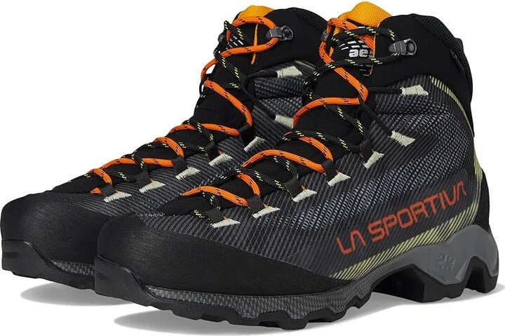La Sportiva Aequilibrium Hike GTX Men's Hiking Boots Carbon/Papaya 1 : EU 46 (US Men's 12.5) D - Medium, Textile