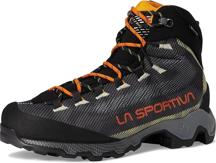 La Sportiva Aequilibrium Hike GTX Men's Hiking Boots Carbon/Papaya 2 : EU 42.5 (US Men's 9.5) D - Medium, Textile - Image 5