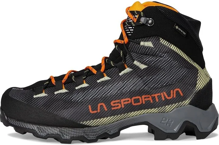 La Sportiva Aequilibrium Hike GTX Men's Hiking Boots Carbon/Papaya 2 : EU 42.5 (US Men's 9.5) D - Medium, Textile - Image 6