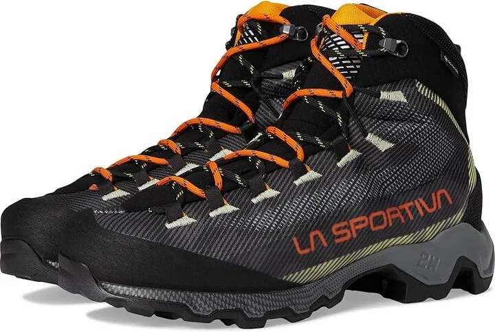 La Sportiva Aequilibrium Hike GTX Men's Hiking Boots Carbon/Papaya 2 : EU 42.5 (US Men's 9.5) D - Medium, Textile