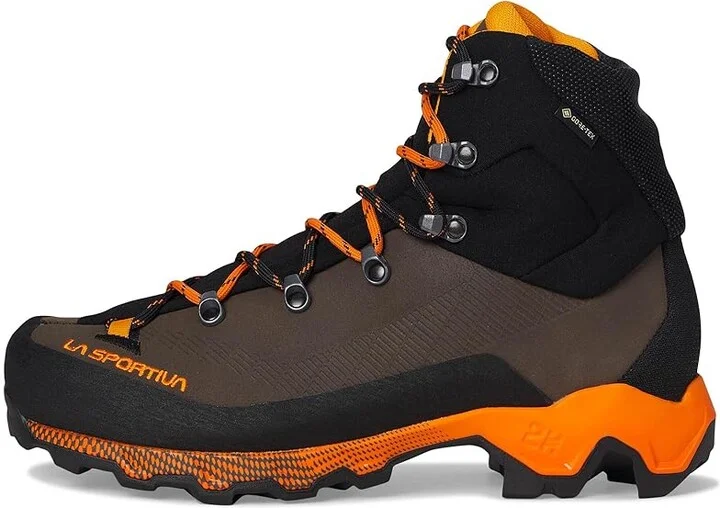 La Sportiva Aequilibrium Trek GTX Men's Hiking Boots Chocolate/Papaya 1 : EU 46 (US Men's 12.5) D - Medium, Leather - Image 6