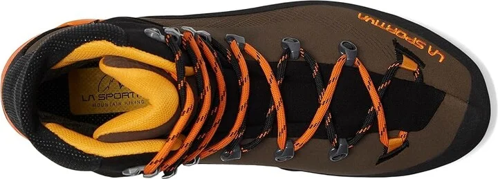 La Sportiva Aequilibrium Trek GTX Men's Hiking Boots Chocolate/Papaya 2 : EU 40.5 (US Men's 8) D - Medium, Leather - Image 2