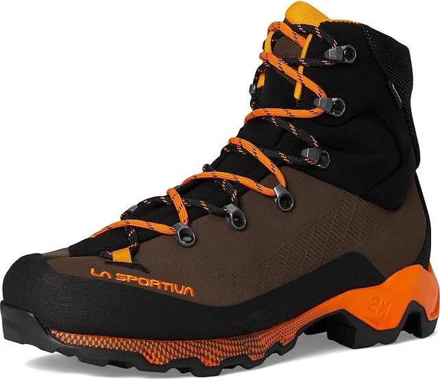 La Sportiva Aequilibrium Trek GTX Men's Hiking Boots Chocolate/Papaya 2 : EU 40.5 (US Men's 8) D - Medium, Leather - Image 5