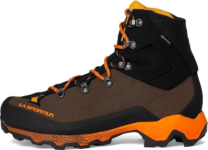 La Sportiva Aequilibrium Trek GTX Men's Hiking Boots Chocolate/Papaya 2 : EU 40.5 (US Men's 8) D - Medium, Leather - Image 6