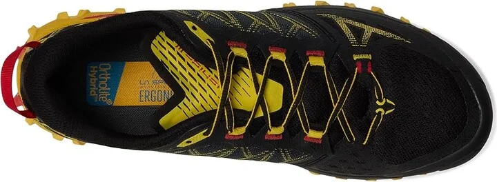 La Sportiva Bushido III Men's Running Shoes Black/Yellow : EU 42 (US Men's 9) D - Medium, Rubber - Image 2