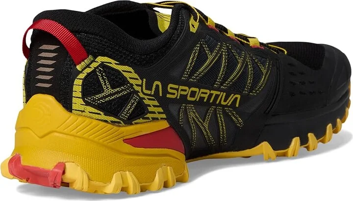 La Sportiva Bushido III Men's Running Shoes Black/Yellow : EU 42 (US Men's 9) D - Medium, Rubber - Image 4