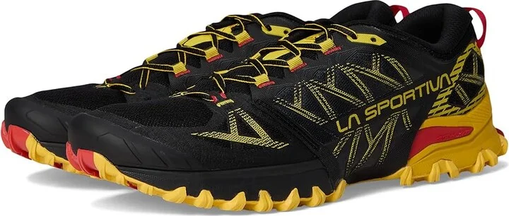 La Sportiva Bushido III Men's Running Shoes Black/Yellow : EU 42 (US Men's 9) D - Medium, Rubber