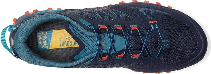 La Sportiva Bushido III Men's Running Shoes Deep Sea/Cherry Tomato : EU 42 (US Men's 9) D - Medium, Rubber - Image 2