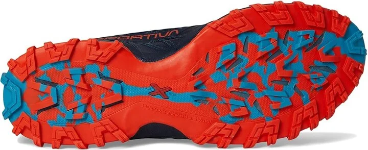 La Sportiva Bushido III Men's Running Shoes Deep Sea/Cherry Tomato : EU 42 (US Men's 9) D - Medium, Rubber - Image 3