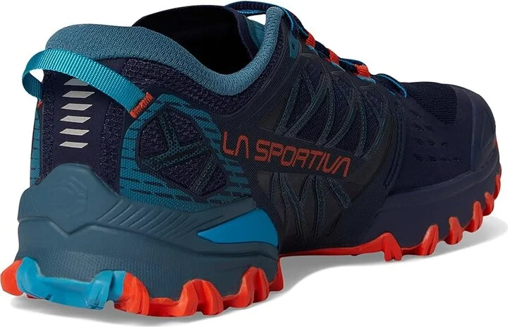 La Sportiva Bushido III Men's Running Shoes Deep Sea/Cherry Tomato : EU 42 (US Men's 9) D - Medium, Rubber - Image 4