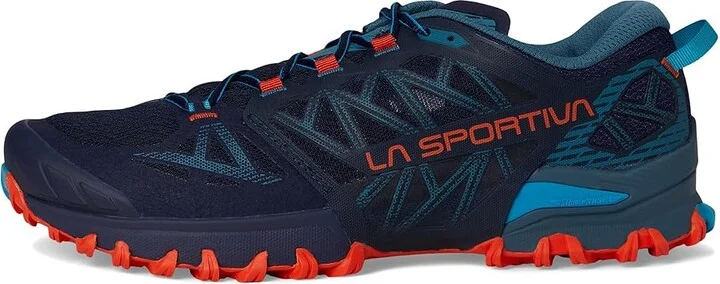 La Sportiva Bushido III Men's Running Shoes Deep Sea/Cherry Tomato : EU 42 (US Men's 9) D - Medium, Rubber - Image 6