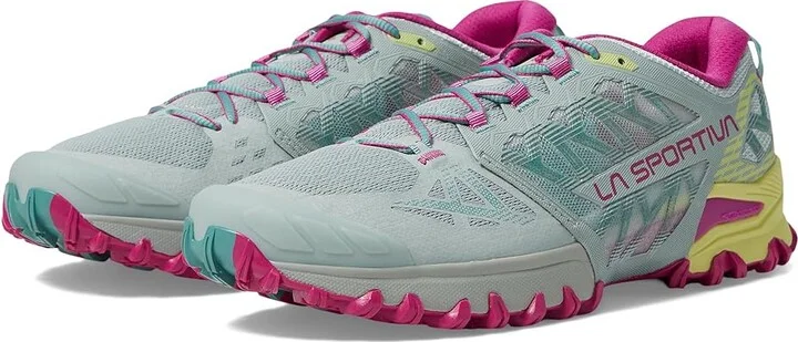 La Sportiva Bushido III Women's Running Shoes Moon/Springtime : EU 38 (US Women's 7) B - Medium, Rubber/Synthetic