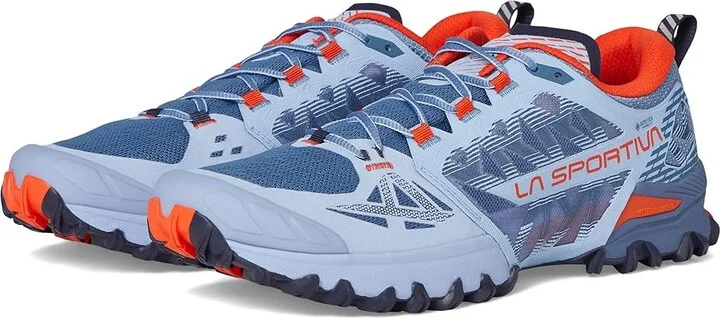 La Sportiva Bushido III Women's Running Shoes Stone-Blue/Moonlight : EU 42 (US Women's 10) D - Wide, Rubber/Synthetic
