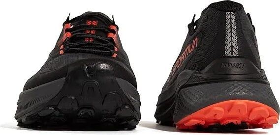 La Sportiva Prodigio Men's Running Shoes Carbon/Cherry Tomato : EU 42 (US Men's 9) D - Medium, Rubber - Image 4