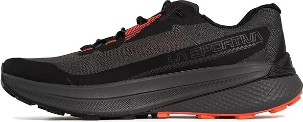 La Sportiva Prodigio Men's Running Shoes Carbon/Cherry Tomato : EU 42 (US Men's 9) D - Medium, Rubber - Image 5