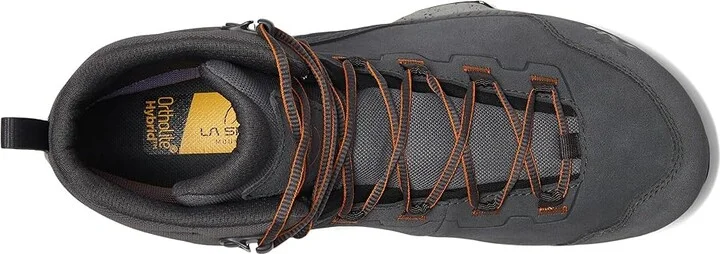 La Sportiva TX Hike Mid Leather GTX Men's Shoes Metal/Hawaiian Sun : EU 42.5 (US Men's 9.5) D - Medium, Textile - Image 2