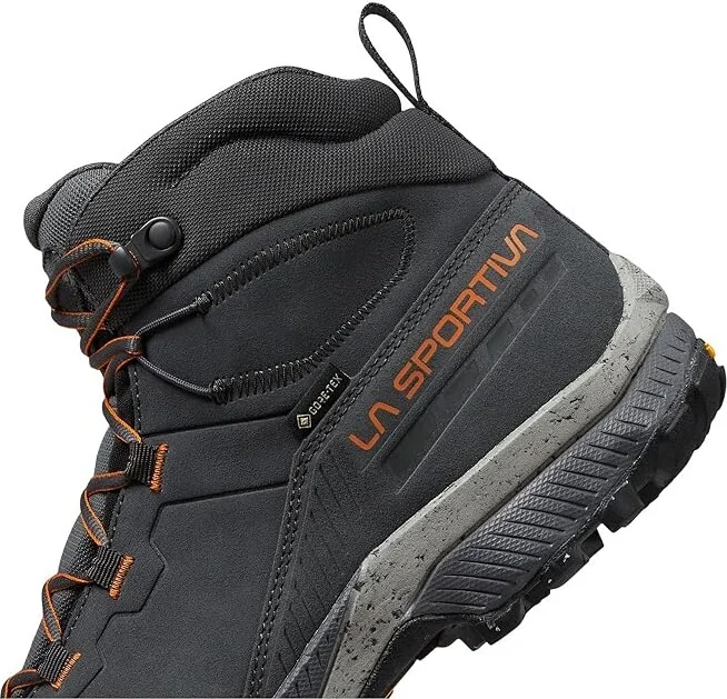 La Sportiva TX Hike Mid Leather GTX Men's Shoes Metal/Hawaiian Sun : EU 42.5 (US Men's 9.5) D - Medium, Textile - Image 4
